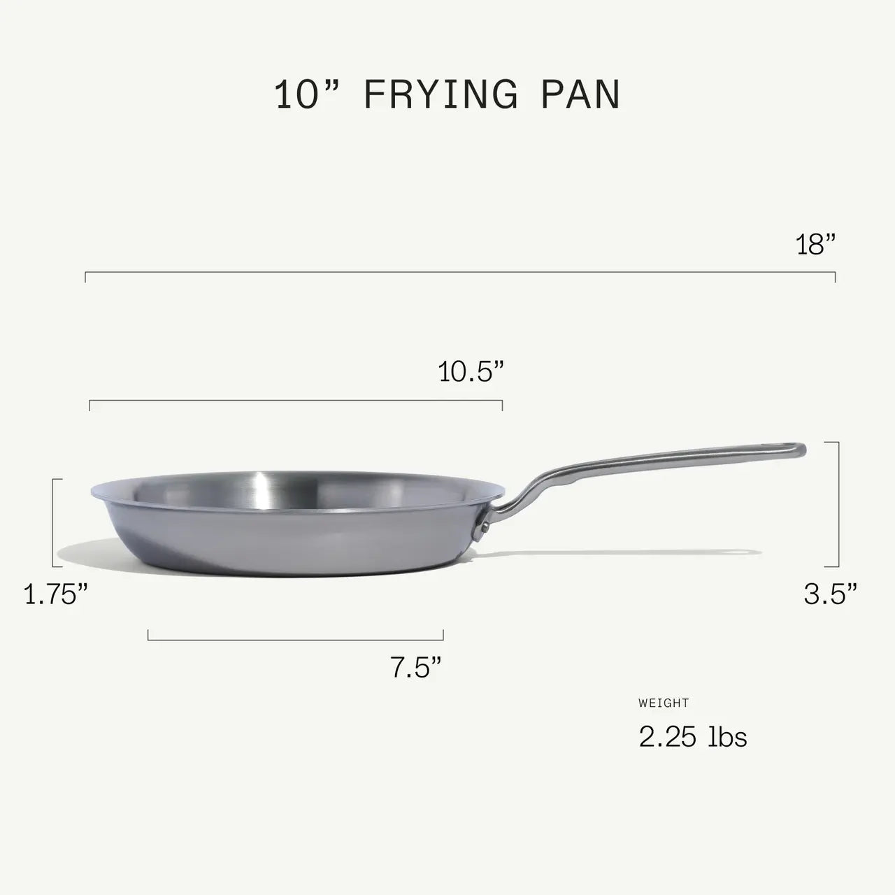 MADE IN 10" Stainless Clad Frying Pan
