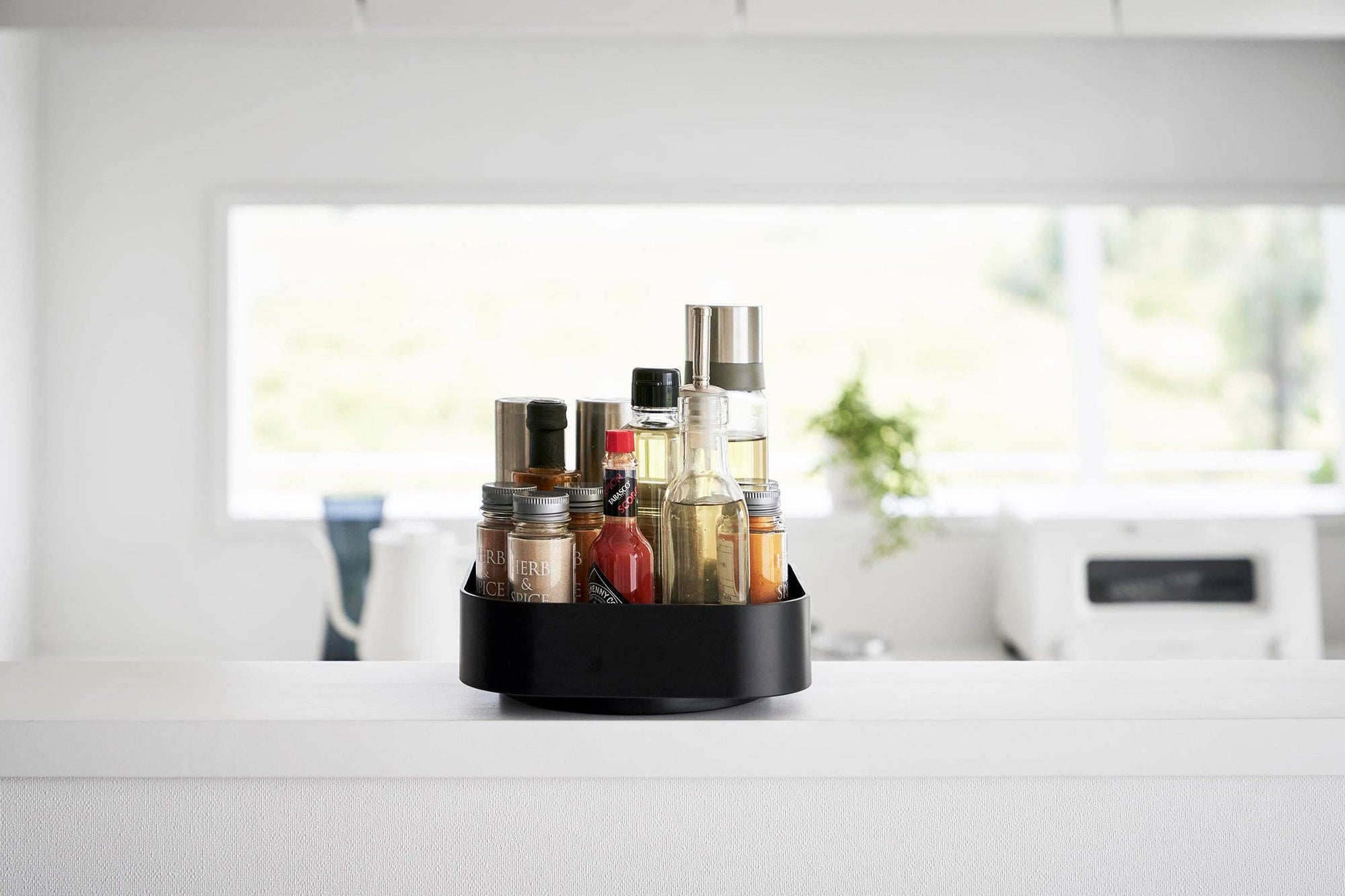 Rotating Storage Tray: White