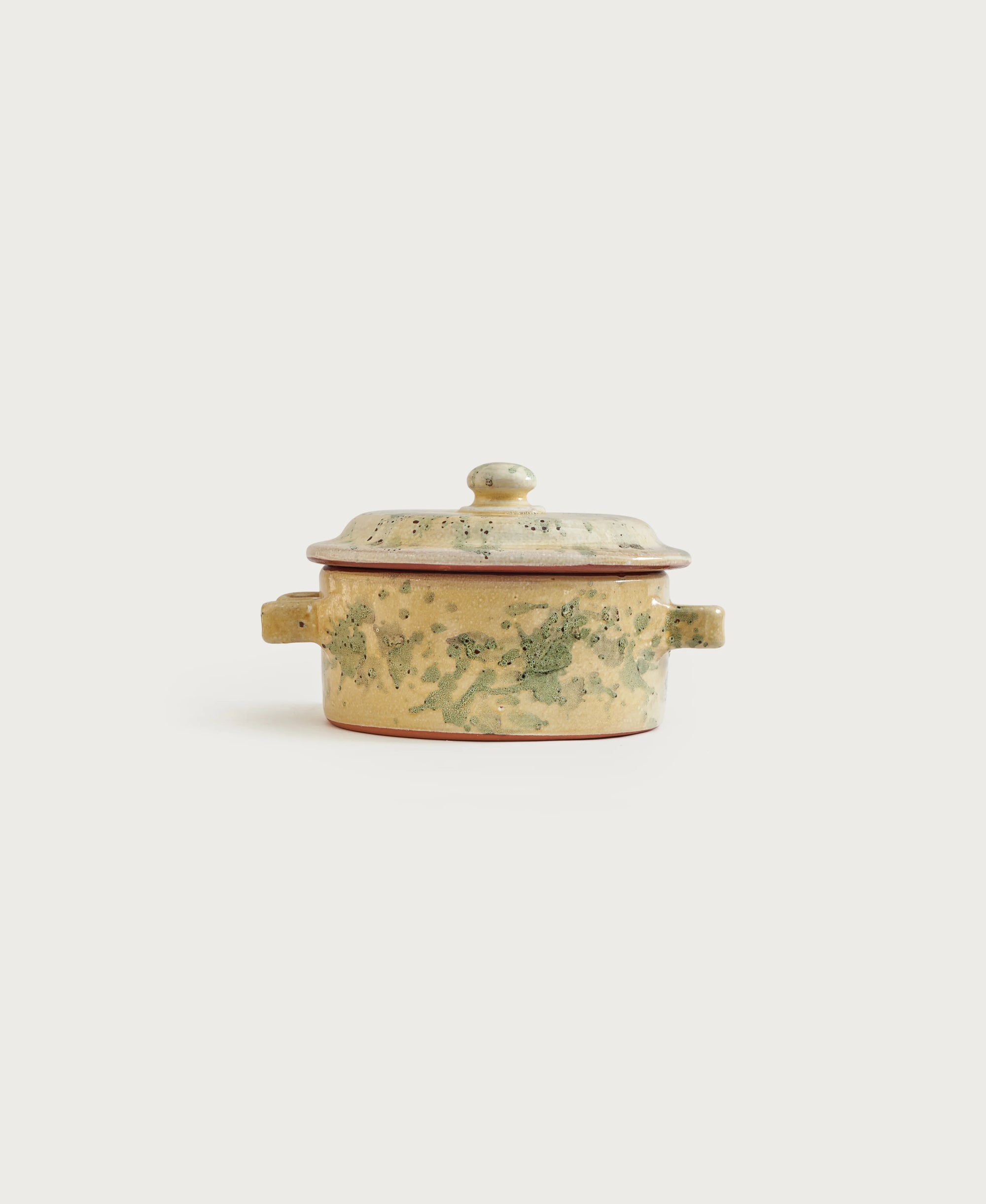 Il Buco Vita Bellocchi Small Terra Cotta Casserole in Etrusca Verde