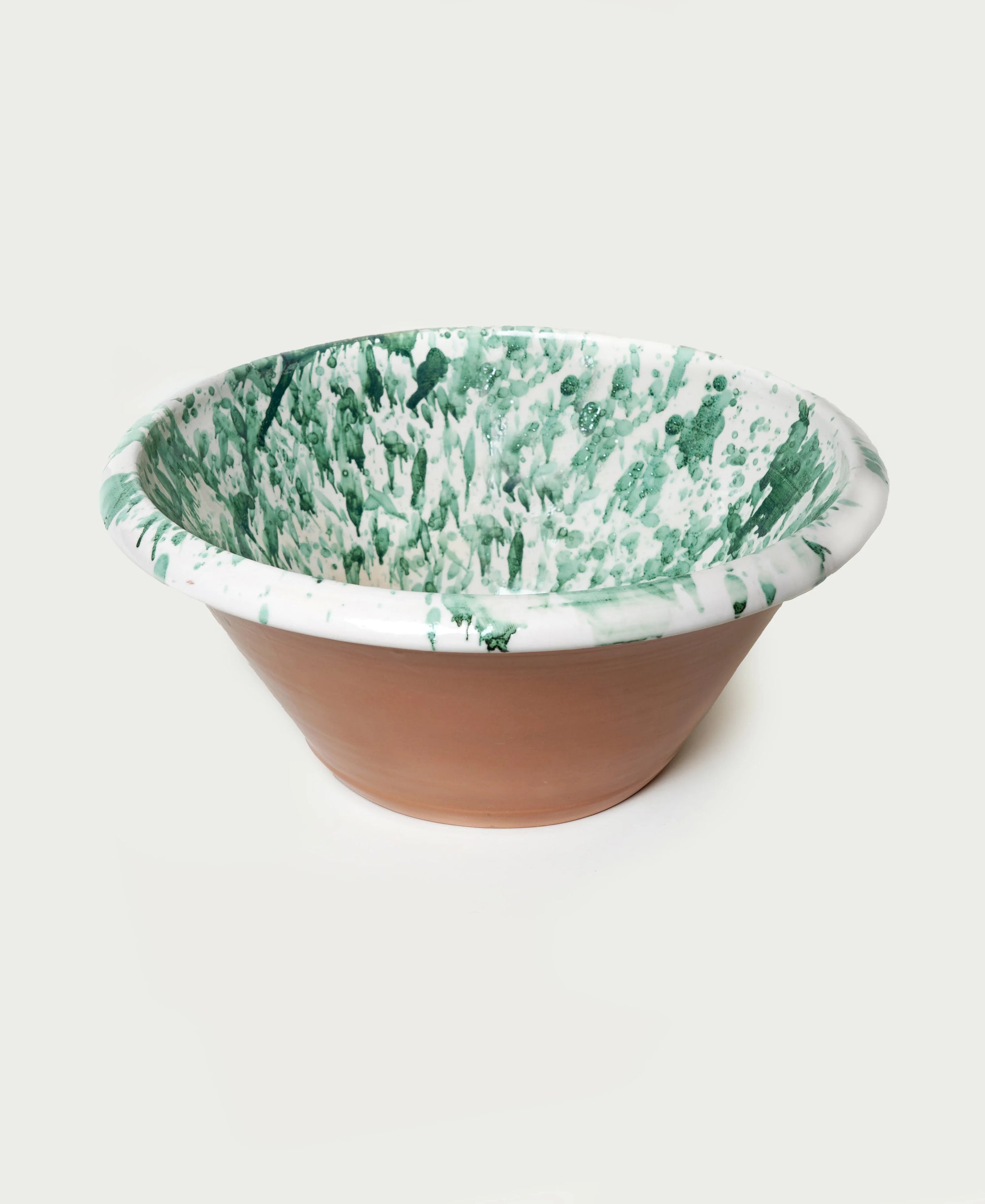 Il Buco Vita Montegranaro Green Large Splatterware Basin
