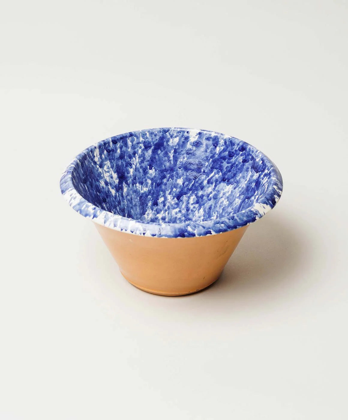 Il Buco Vita Montegranaro Blue Splatterware Mixing Bowl - Large