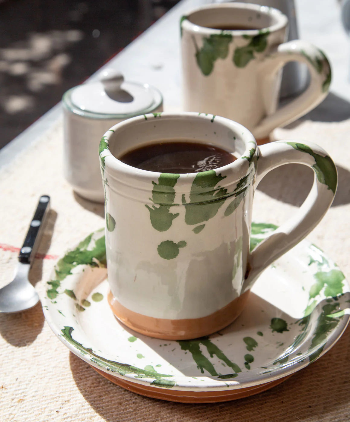 Il Buco Vita Montegranaro Green Splatterware Mug