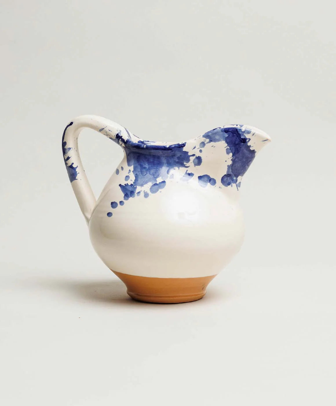 Il Buco Vita Montegranaro Blue Splatterware Pitcher