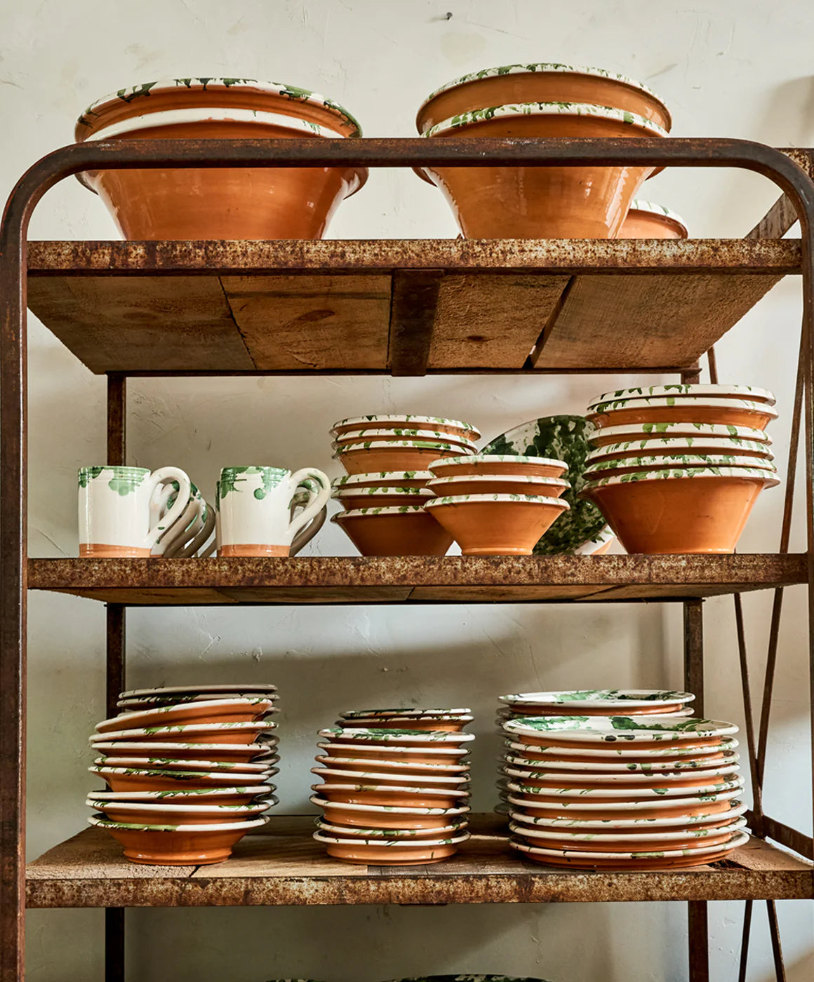 Il Buco Vita Montegranaro Green Splatterware Mug