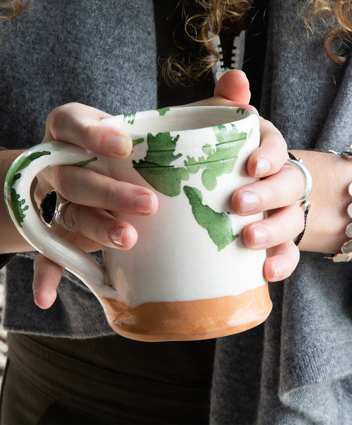 Il Buco Vita Montegranaro Green Splatterware Mug