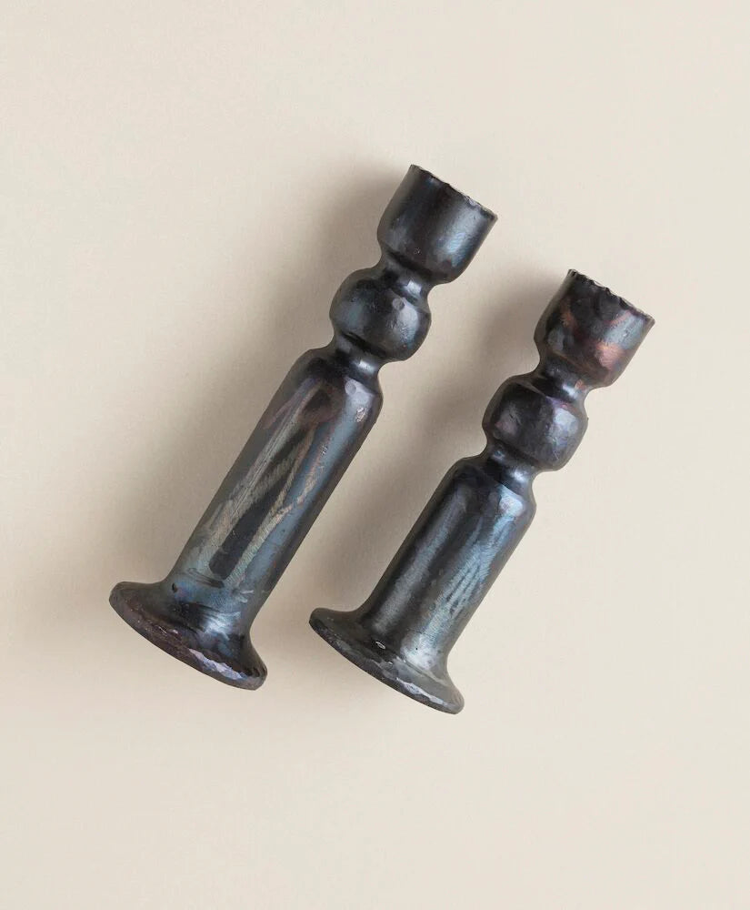 Il Buco Vita Urbino Iron Candleholder Tall