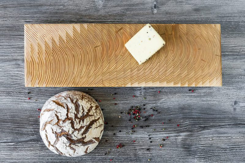 Larch Wood Canada Tiger Stripe Buffet Board