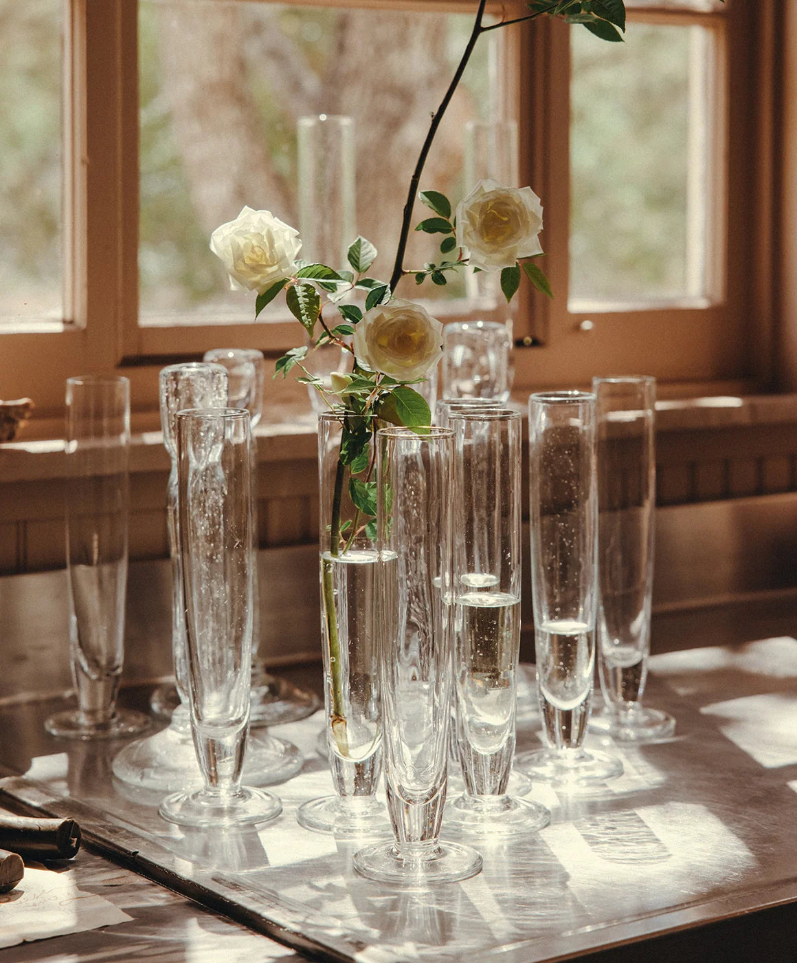 Il Buco Vita Pienza Flute Glass - Leanne Ford Collab - Clear