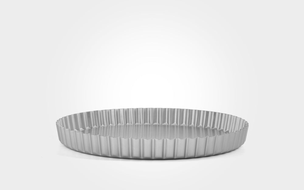 Samuel Groves Mermaid 12" Fluted Flan Silver Anodised Loose Base 305 x 25mm