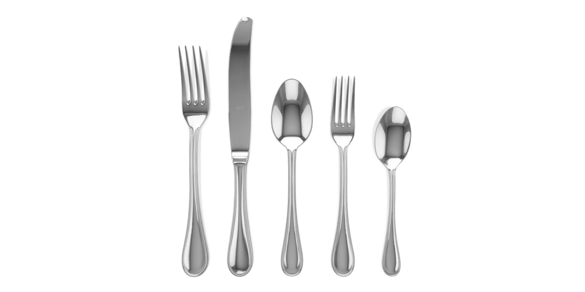 Mepra Stainless Steel Perla 5 pcs Place Setting