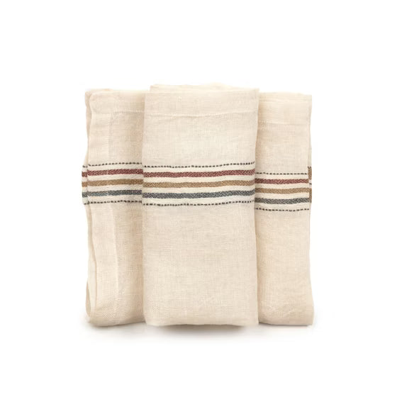 Libeco Perry Napkin 16.5x16.5" Multi stripe