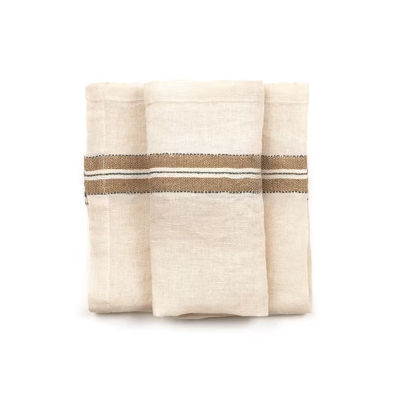 Libeco Perry Napkin 16.5x16.5" Multi stripe