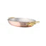 Mauviel M'Heritage M'150 B Copper Oval Gratin Pan With Brass Handles, 11.8-In