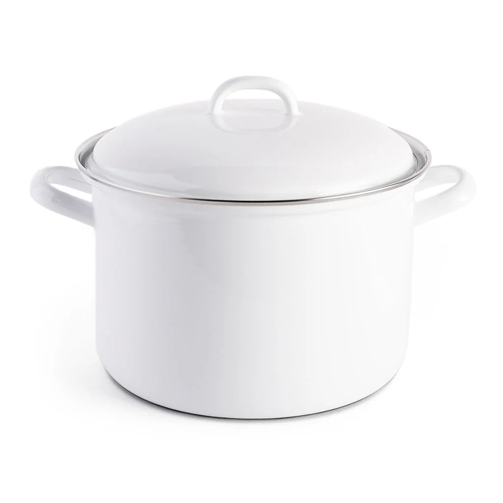 Riess Covered Saucepot 22cm, 4.5L White