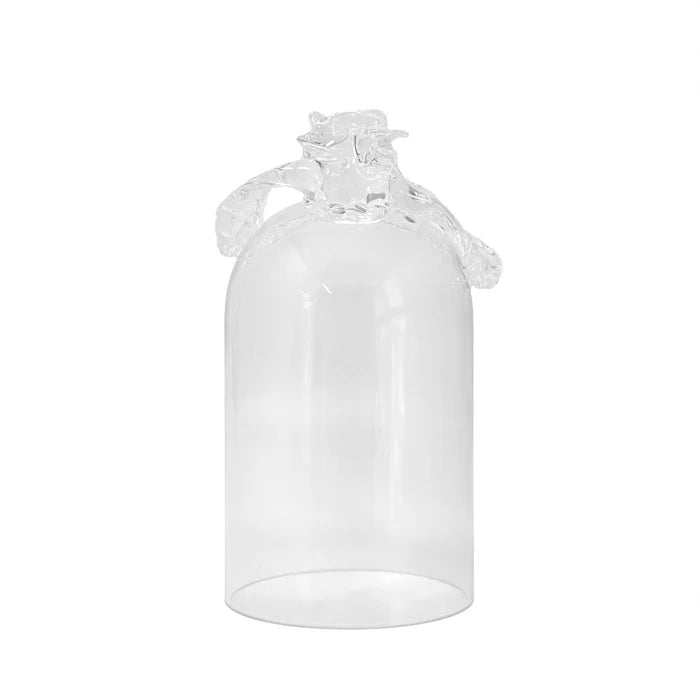 Carron Rose-handle Glass Bell Cloche