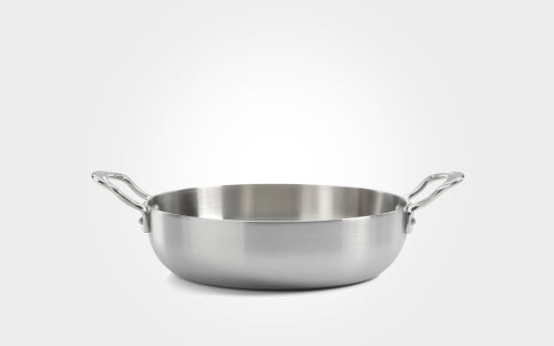 Samuel Groves Classic 26cm Stainless Steel Triply Chefs Pan Double Handle