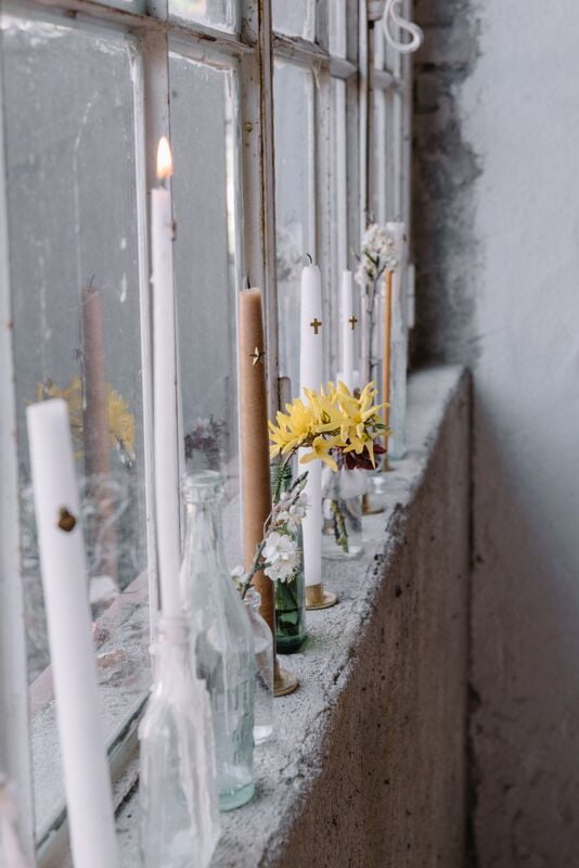 Boncoeurs Bougie - 30 cm New - Vieil Or